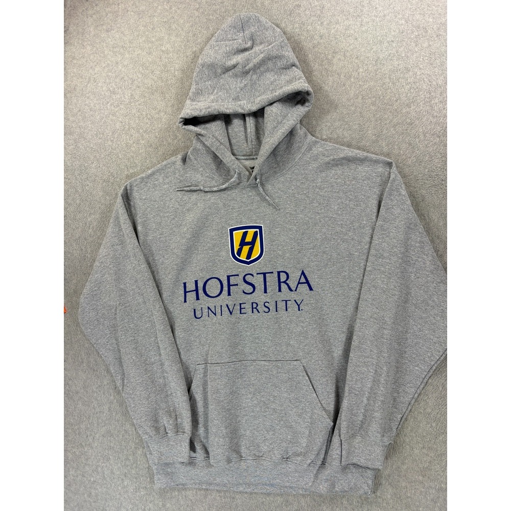 Hofstra Pride Fanatics Screened Campus Hoodie Sweatshirt (Men's Large) Gray